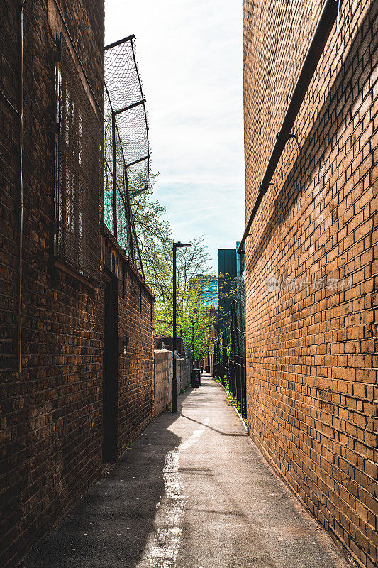 Narrow old street in the London